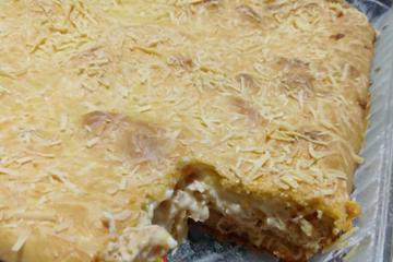 Torta de frango com requeijão de liquidificador