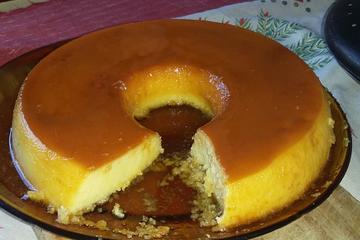 Pudim de leite em pó com leite de coco
