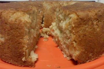 Bolo de banana com aveia
