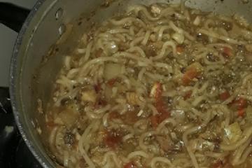 Miojo com sardinha