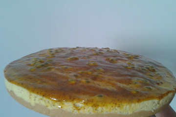 Torta gelada de maracujá