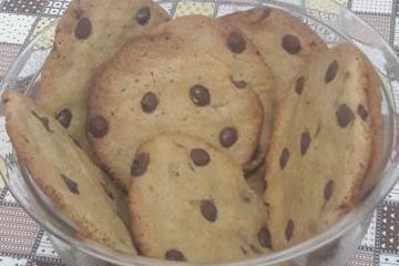 Cookies com gotas de chocolate