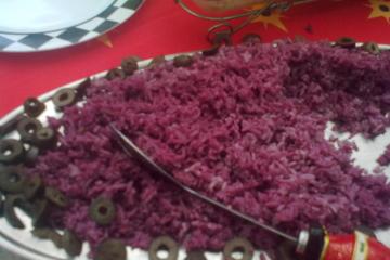 Arroz ao vinho tinto