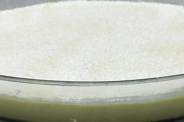 Mousse de maracujá com cobertura de chocolate
