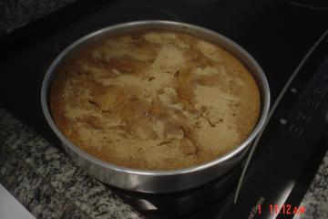 Bolo de casca de banana banana