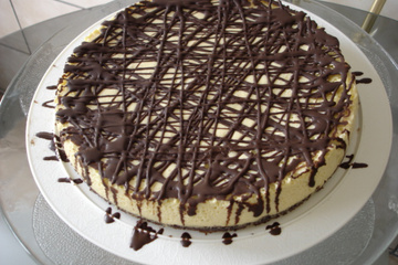 Torta gelada de maracujá