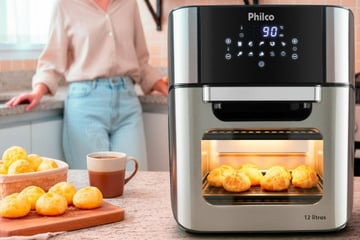Air Fryer Philco fica 66% mais barata na Amazon e oferece mais espaço para preparar refeições