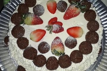 Bolo de aniversário de morango