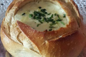 Sopa creme de palmito