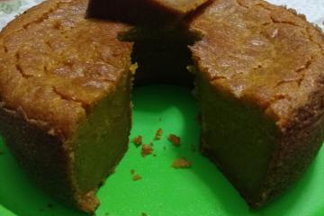Bolo de banana e mamão sem trigo