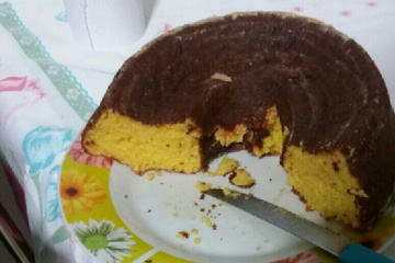 Bolo de milho com coco