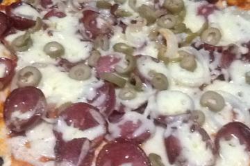 Massa de pizza simples