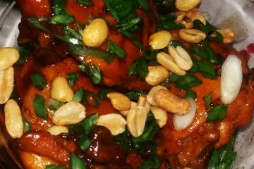 Frango com shoyu e mel