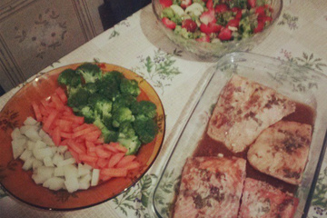 Salmão ao forno