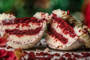 Ovo de Páscoa red velvet