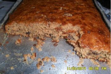 Bolo de Whey Protein com ameixa seca