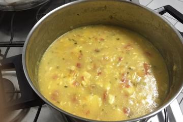 Pirarucu ao molho de batata