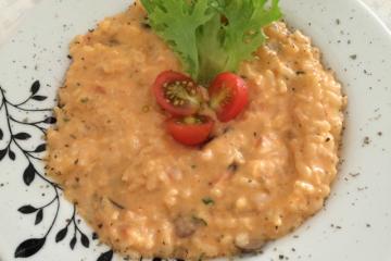 Risoto de bacalhau