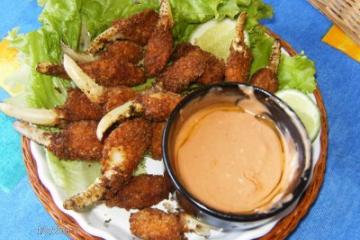 Patinha de caranguejo á milanesa