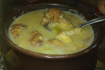Grão-de-bico com bacalhau de Páscoa