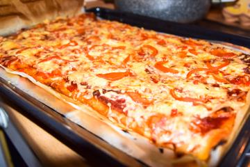 Pizza rápida de liquidificador
