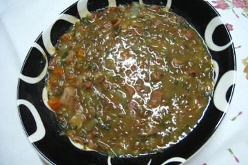 Sopa de lentilha