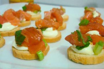Canapé de salmão