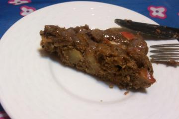 Bolo de maçã, aveia e canela