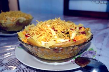 Batata recheada de frango da Van