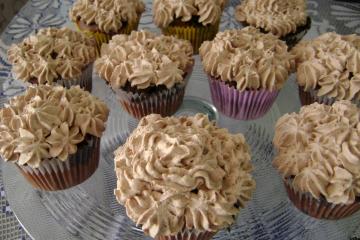 Cupcake de Chocolate com Creme amanteigado de Chocolate