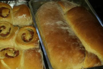 Pão caseiro com fermento biológico