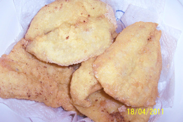 Filés de peixe fritos by Paula  (crocantes)