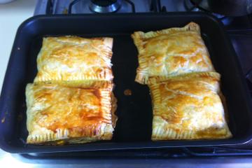 Pastel folhado de legumes