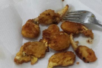 Patinha de caranguejo á milanesa