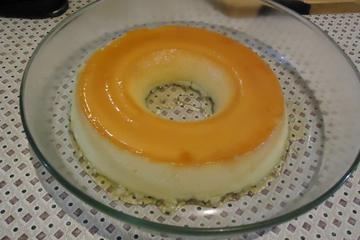 Pudim de leite em pó com leite de coco