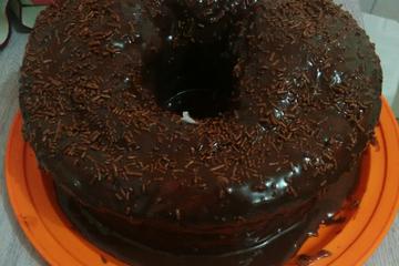 Bolo de chocolate de liquidificador