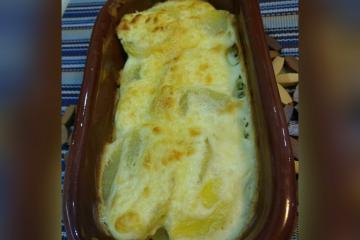 Batata Gratinada com Requeijão