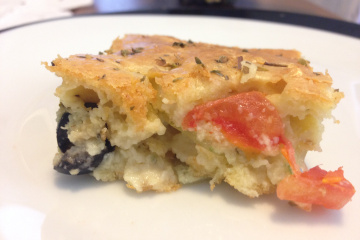 Torta de liquidificador vegetariana sem glúten