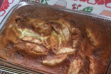 Torta de banana, maçã ou abacaxi