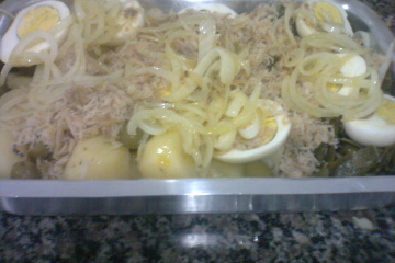 Salada de bacalhau do Junior