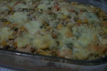 Torta de frango com queijo