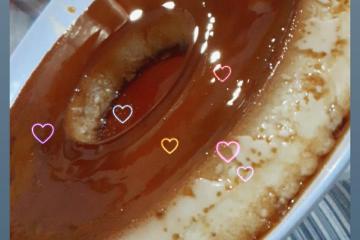 Pudim de leite condensado com creme de leite