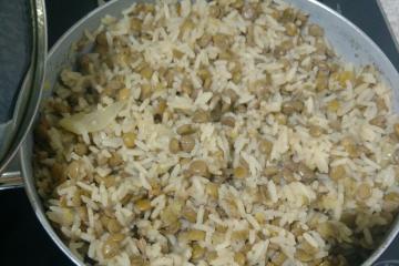 Arroz com Lentilha à moda Síria