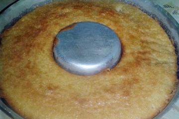 Bolo mix de leite em pó com manteiga
