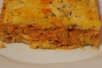 Torta de milho com frango