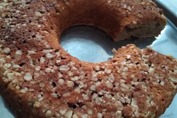 Bolo de banana com aveia sem farinha e óleo