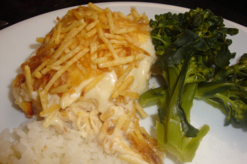 Fricassê saboroso de frango