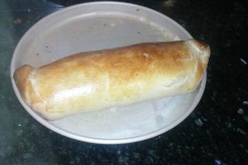 Caracóis de presunto e queijo