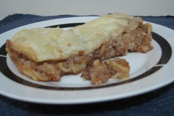 Strudel de maçã e chocolate