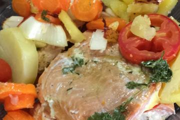 Salmão no forno